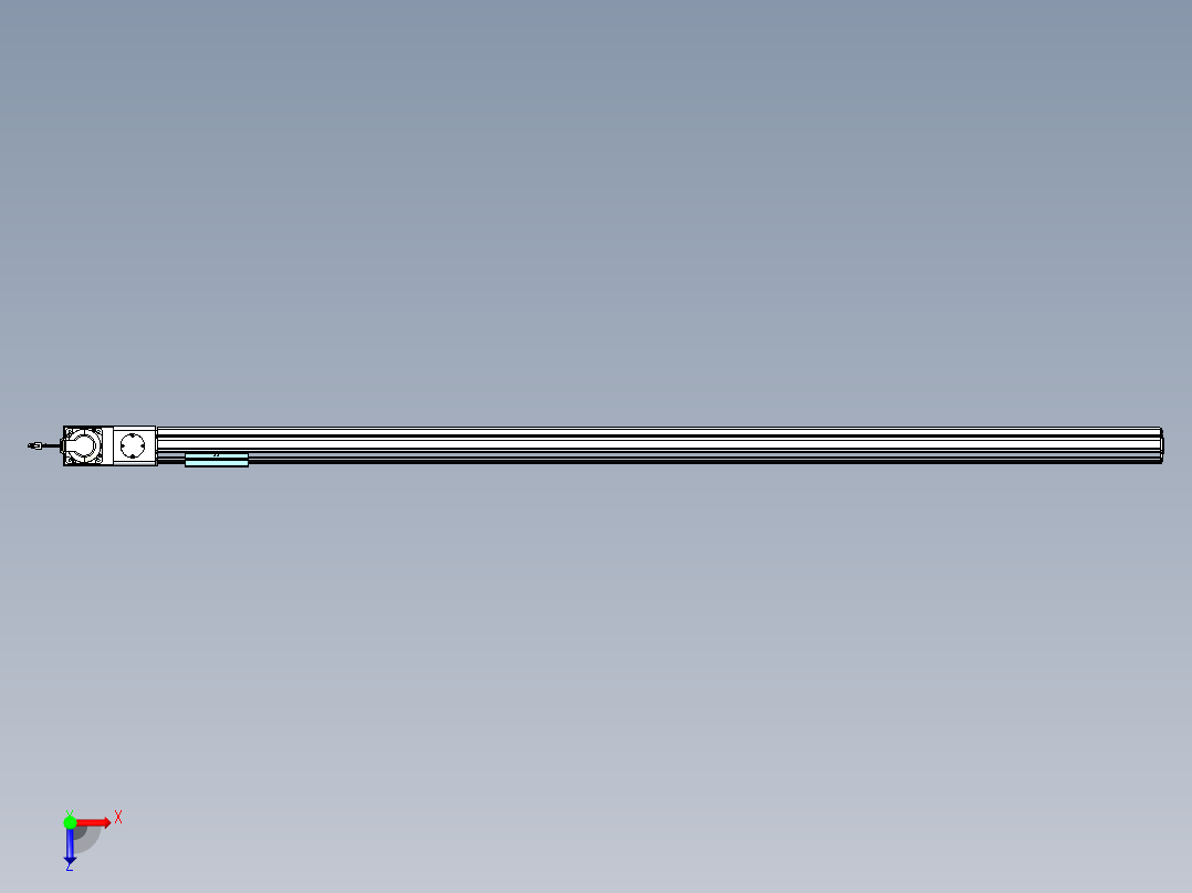 威洛博VBF同步带传动一般环境VBF14-L45-S1950-BL-ZP75-C3俯视图