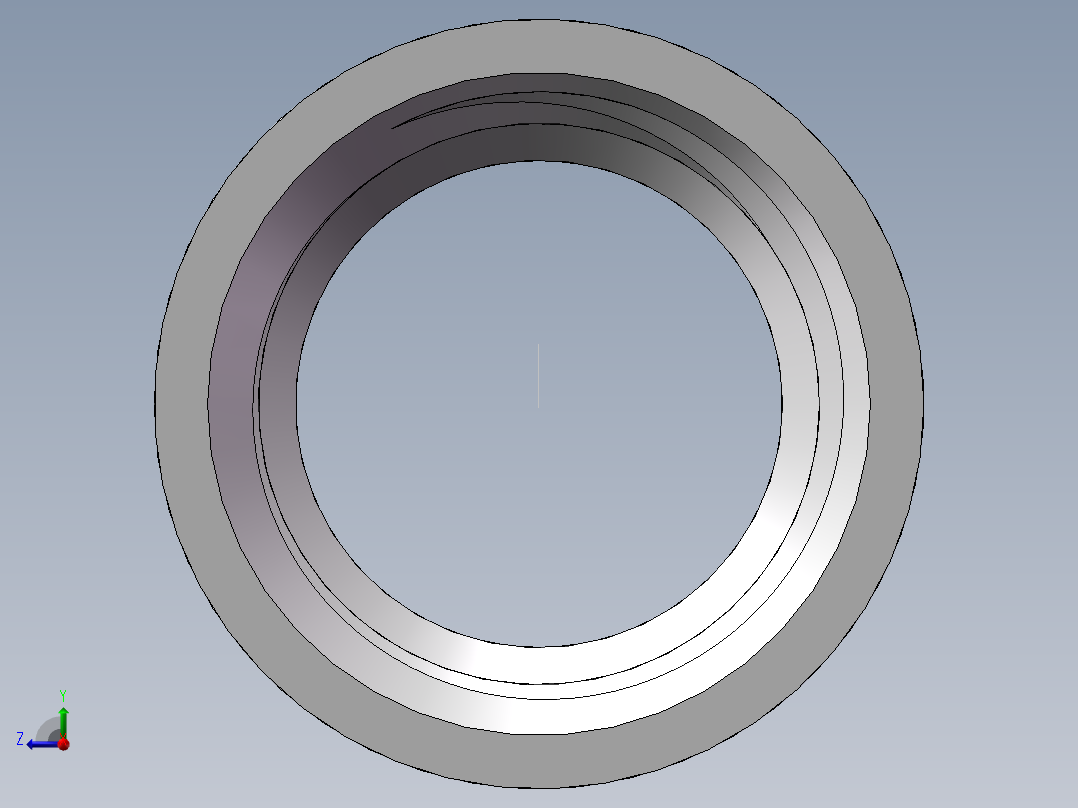管箍-等径有边 DN10右视图