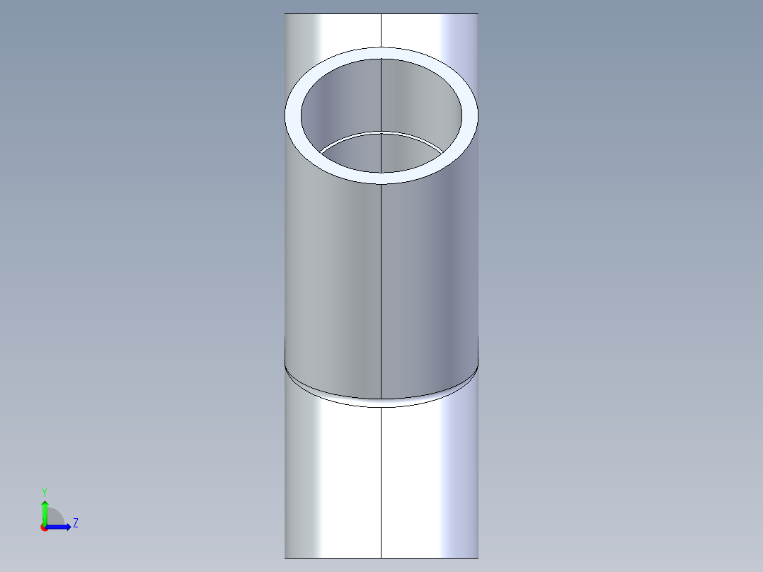 CPVC管件32-Sch80_45 Wye_SxSxS_9870-020_2in左视图