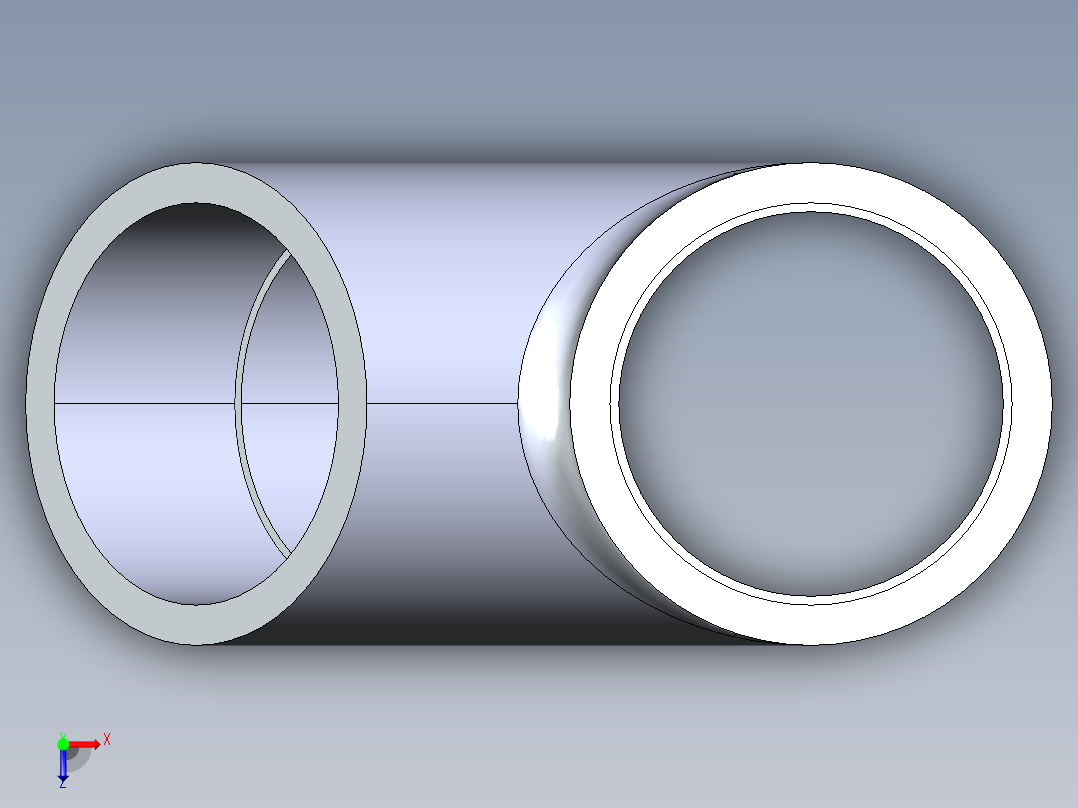 CPVC管件32-Sch80_45 Wye_SxSxS_9870-020_2in俯视图