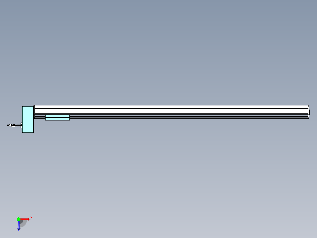 威洛博VBF同步带传动一般环境VBF14-L45-S1300-BRU-ZP40-C3俯视图