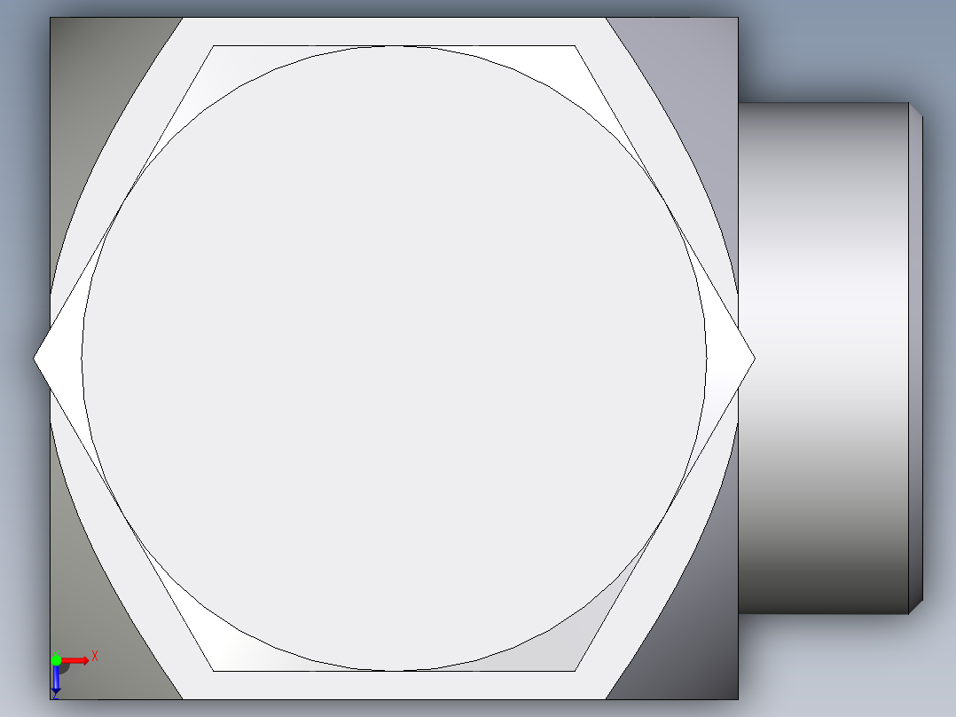 卡套式工业通用硬管接头EO_High_pressure_banjo_elbow_WH35LROMD71俯视图
