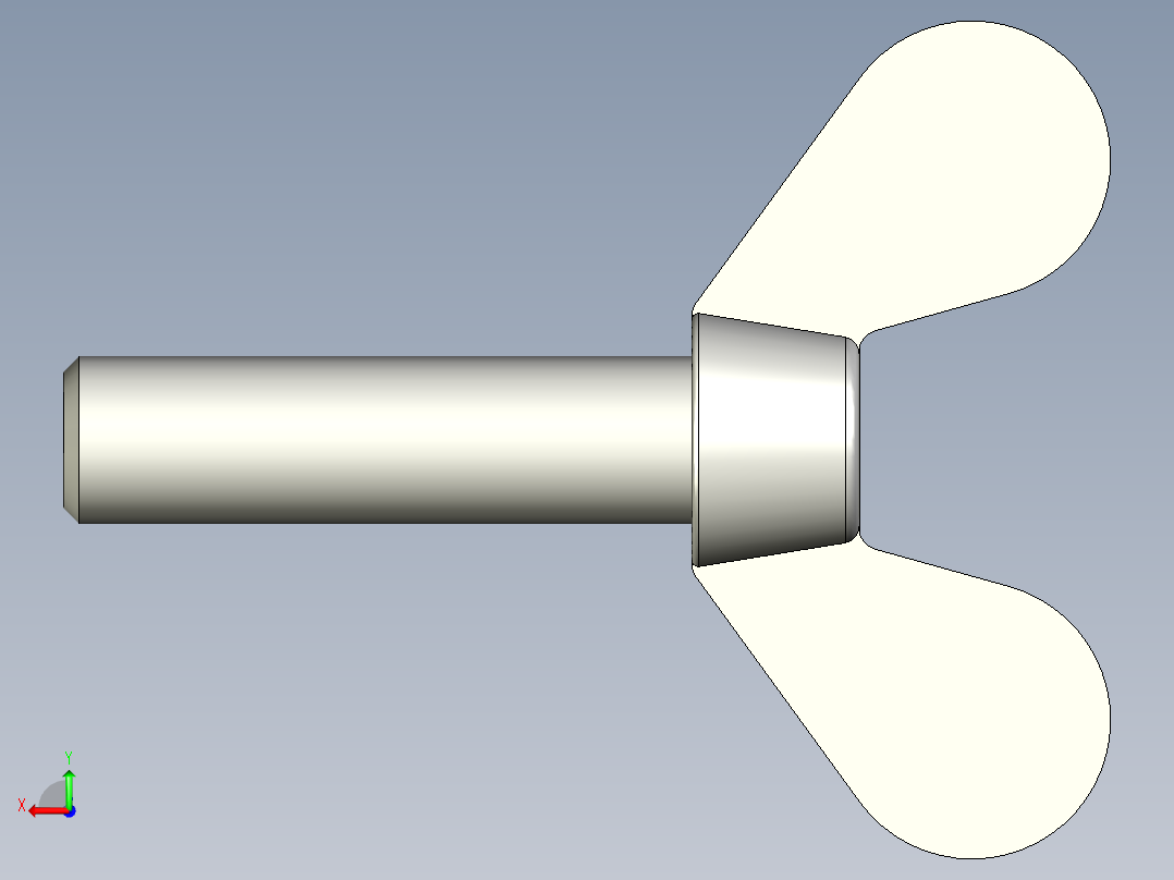 带耳螺钉-DIN_316_Wing_screws_8x1.25x30-26-12.5_39_2.8_20_8.stp后视图