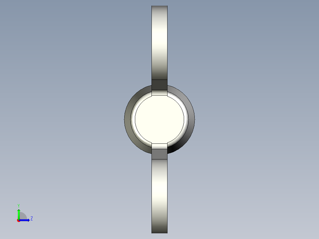 带耳螺钉-DIN_316_Wing_screws_8x1.25x30-26-12.5_39_2.8_20_8.stp左视图