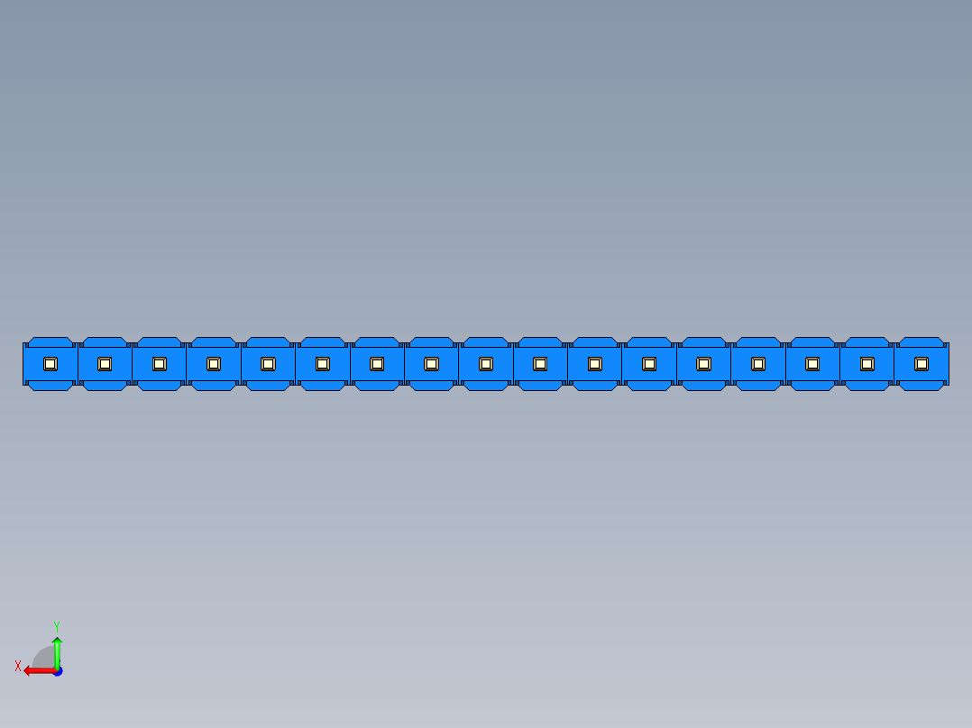 彩色公头100mil（2.54mm）系列-DS1021_blue_1x17p_100mil_Type19_rev1.0后视图