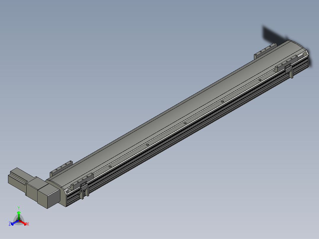 直线模组WG-LHB12-S1050-R(B)设计图纸