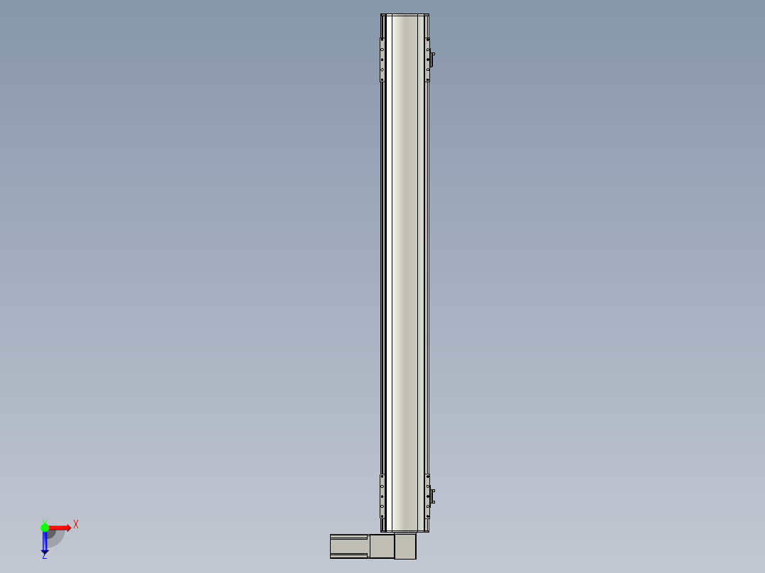直线模组WG-LHB12-S1050-R(B)设计图纸俯视图