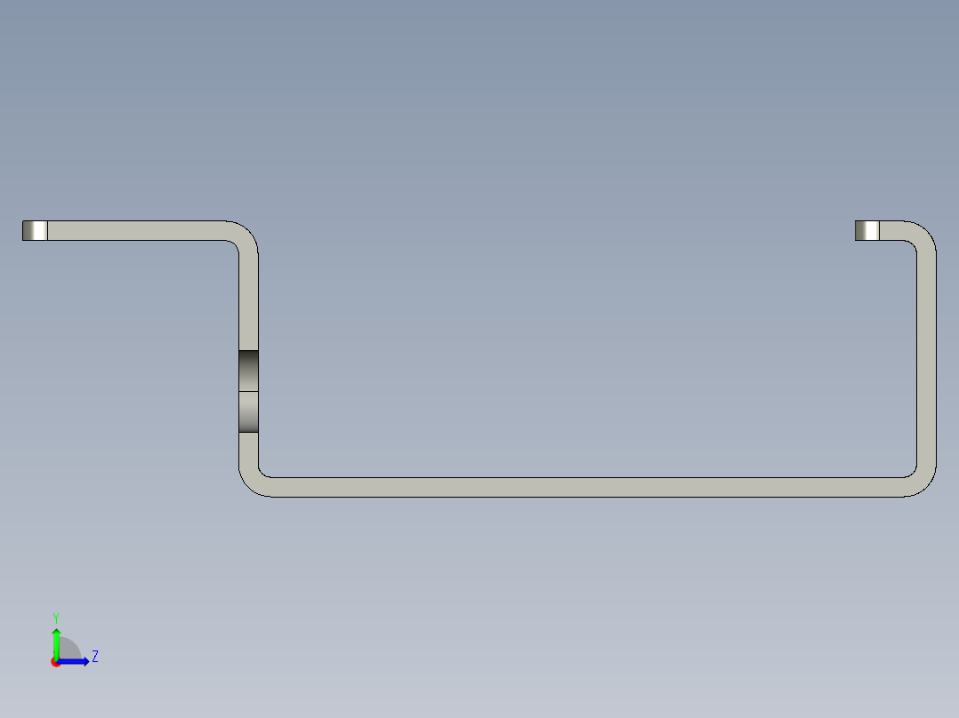 基恩士PZ-B11_kc图纸模型左视图
