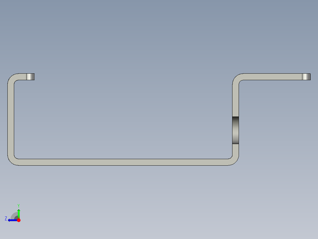 基恩士PZ-B11_kc图纸模型右视图