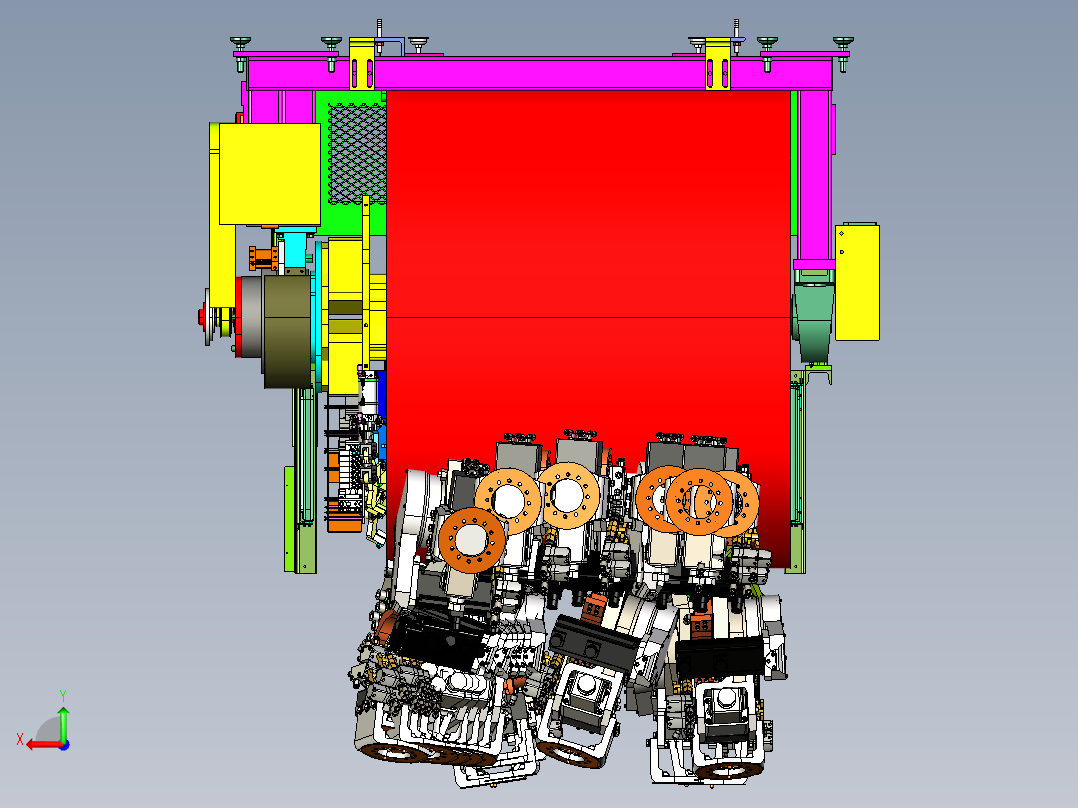 点焊夹具3D数模图纸 STP格式后视图