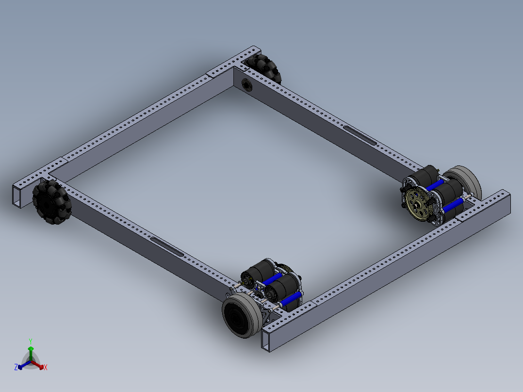 紧凑型变速箱正等轴测图