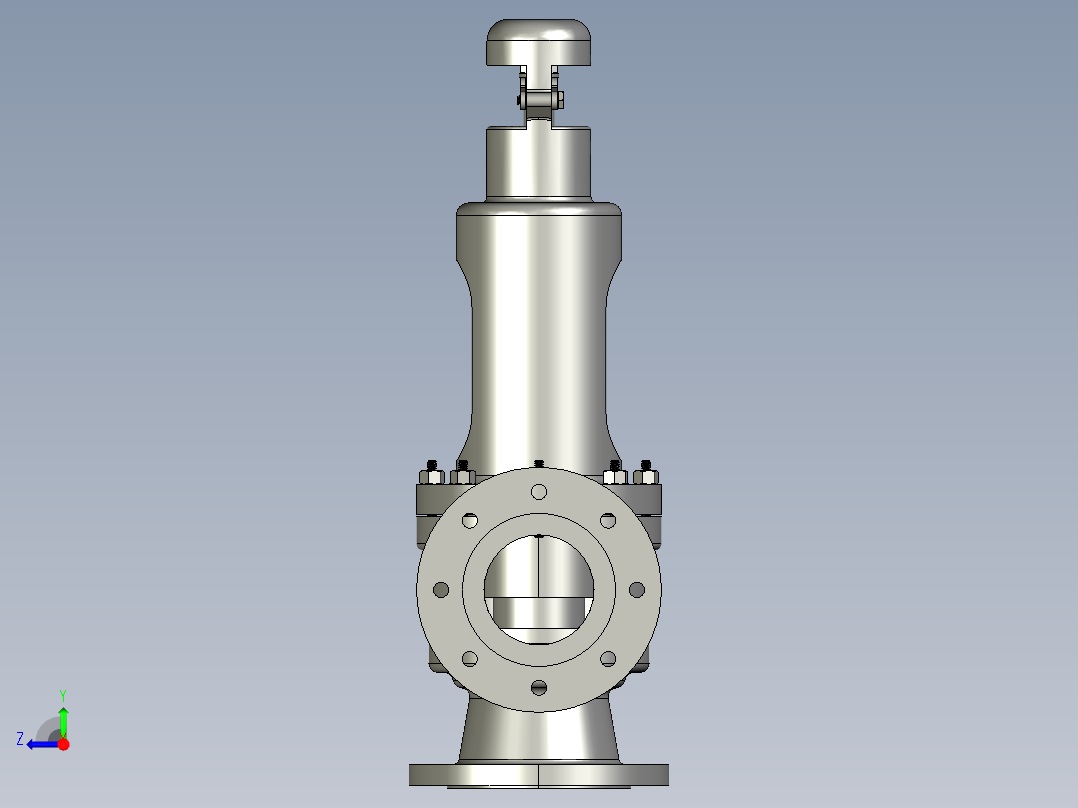全启弹簧安全阀creo三维 705550===20右视图