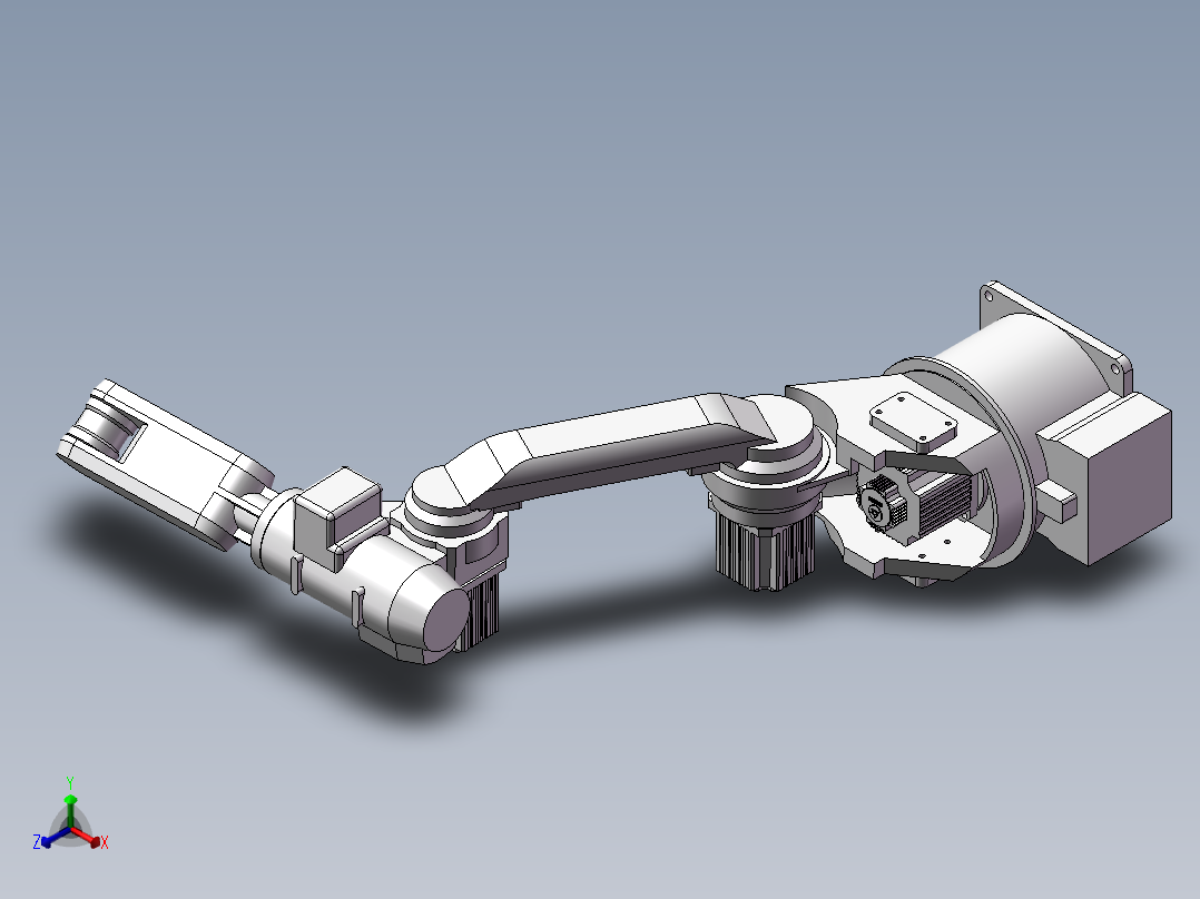一台工业机器人正等轴测图