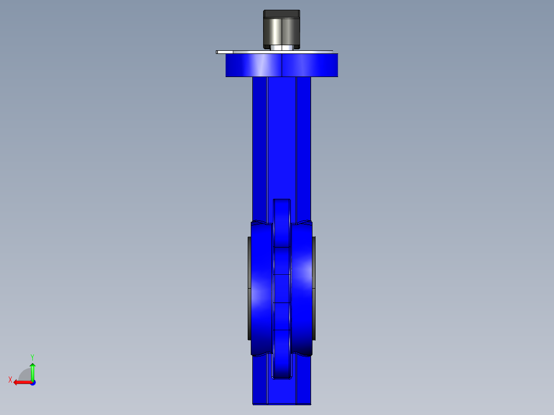 阀门模型-DN50____后视图