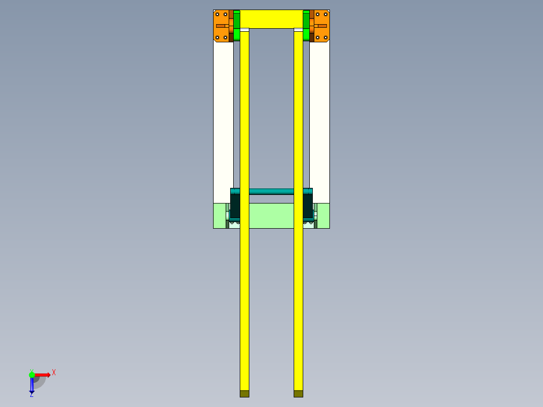 1G060--曲柄摇杆自动液面捞渣机+三维proe俯视图