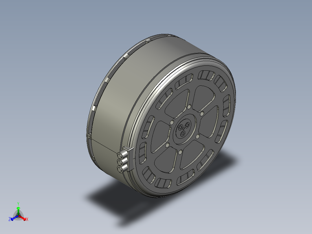 无刷电机 长航时无刷电机 多旋翼电机 M40C30无刷正等轴测图