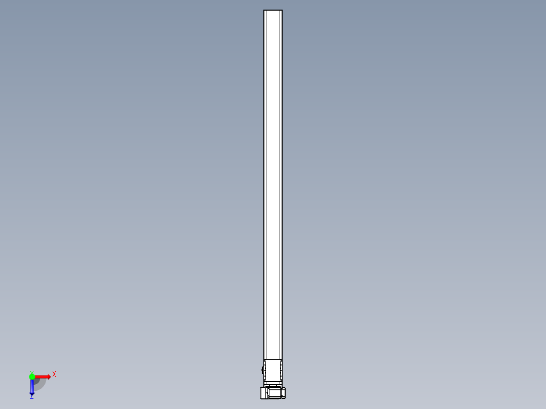 同步带全封闭直线模组TPA-HCB-105D-90-L1900-LU-C-P20-N3俯视图
