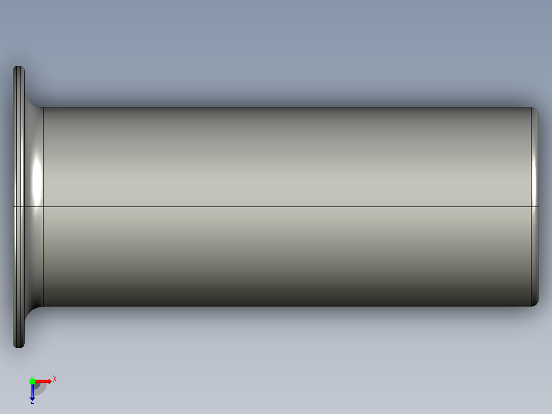 软管与硬管连接用工业通用接头0127_08_55俯视图