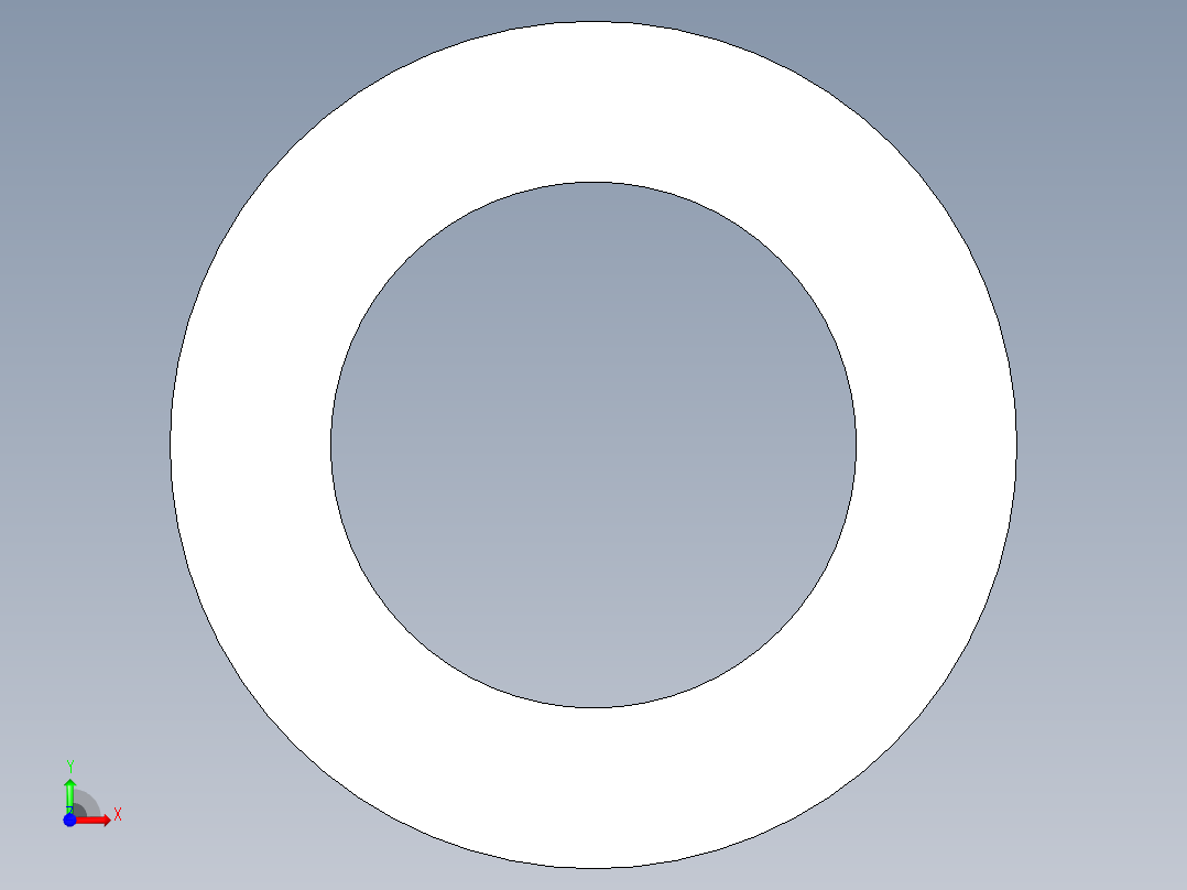 大壓縮量輕荷重彈簧(扁線)(銀色)TR-3D多系列多零件图纸模型前视图