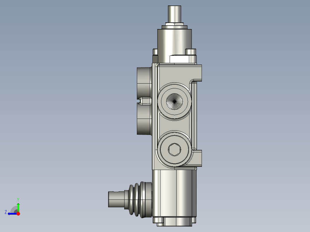 手动或机械控制液压方向控制阀LOT40右视图