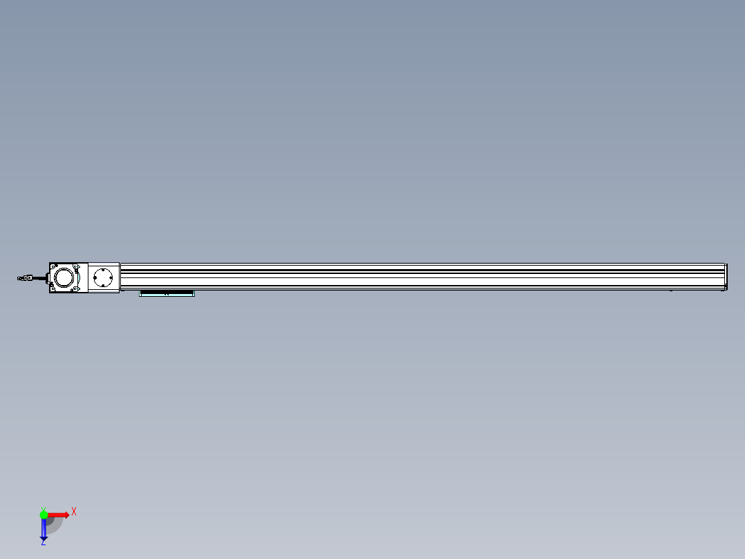 威洛博VBC同步带传动一无尘环境VBC14-L45-S1450-BL-ZP75-C3俯视图