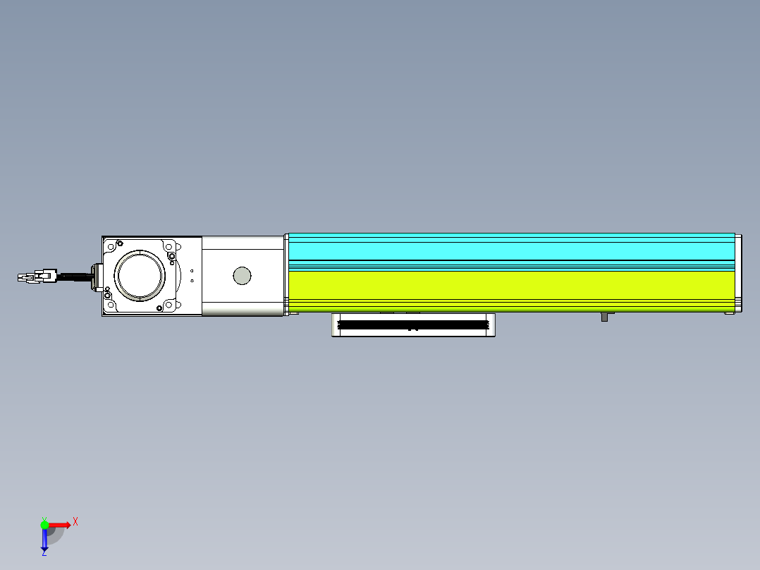 威洛博VBC同步带传动一无尘环境VBC17-L45-S200-BL-ZP75-C3俯视图