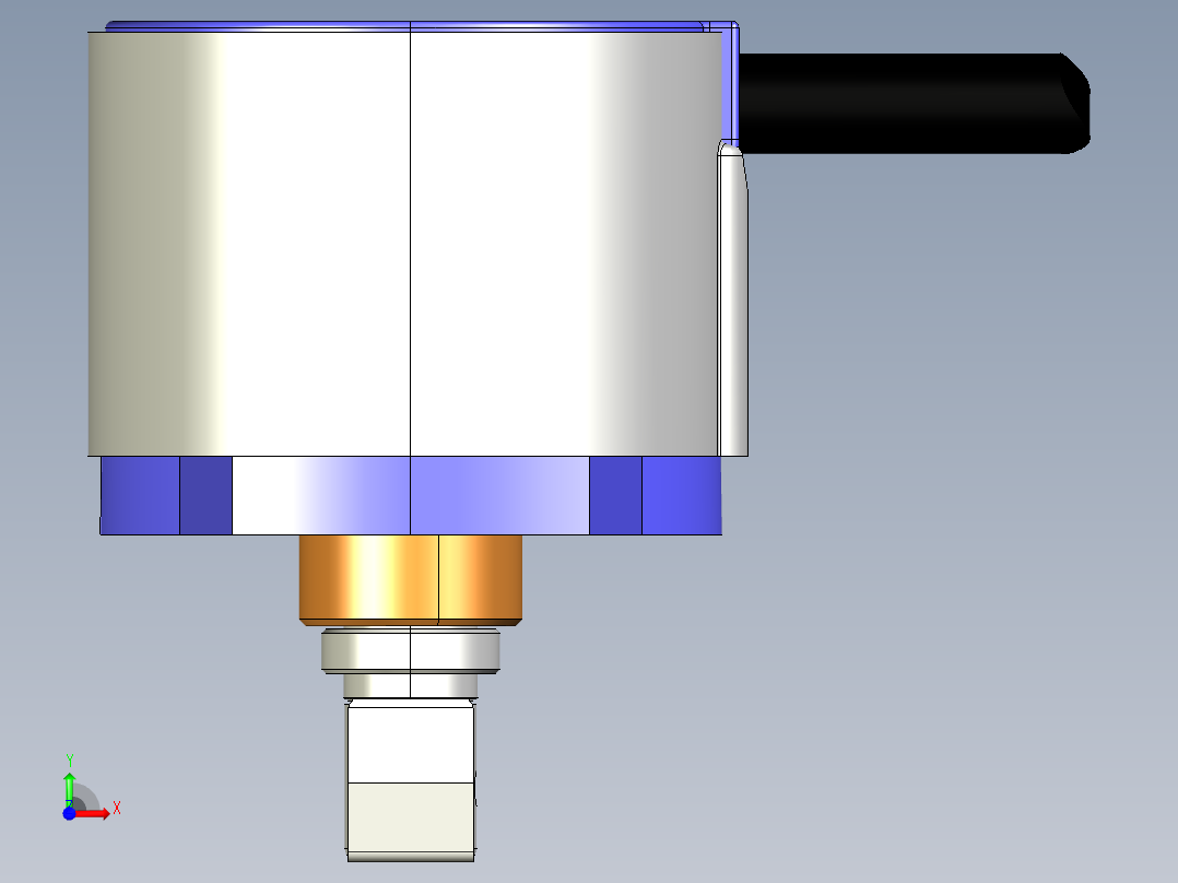 NOVOTECHNIK角度位移传感器RSM-2800系列，多圈传感器前视图