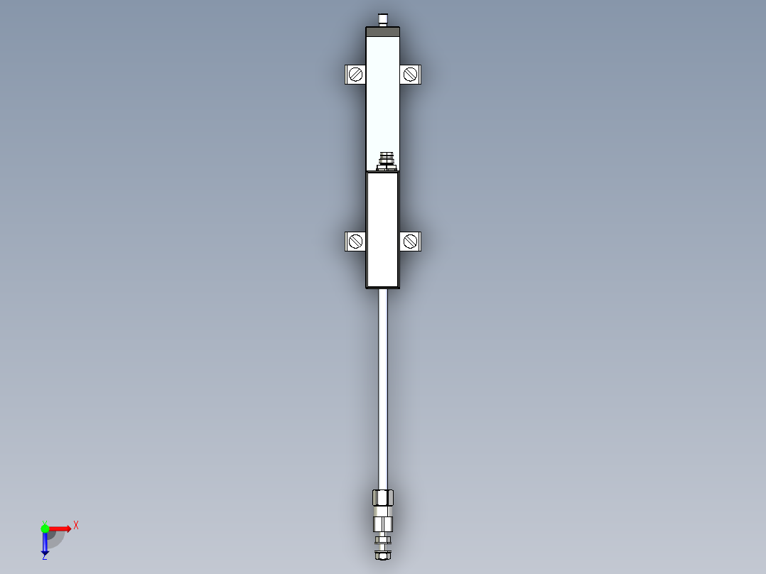 NOVOTECHNIK直线位移传感器TE1 - 系列传感器俯视图