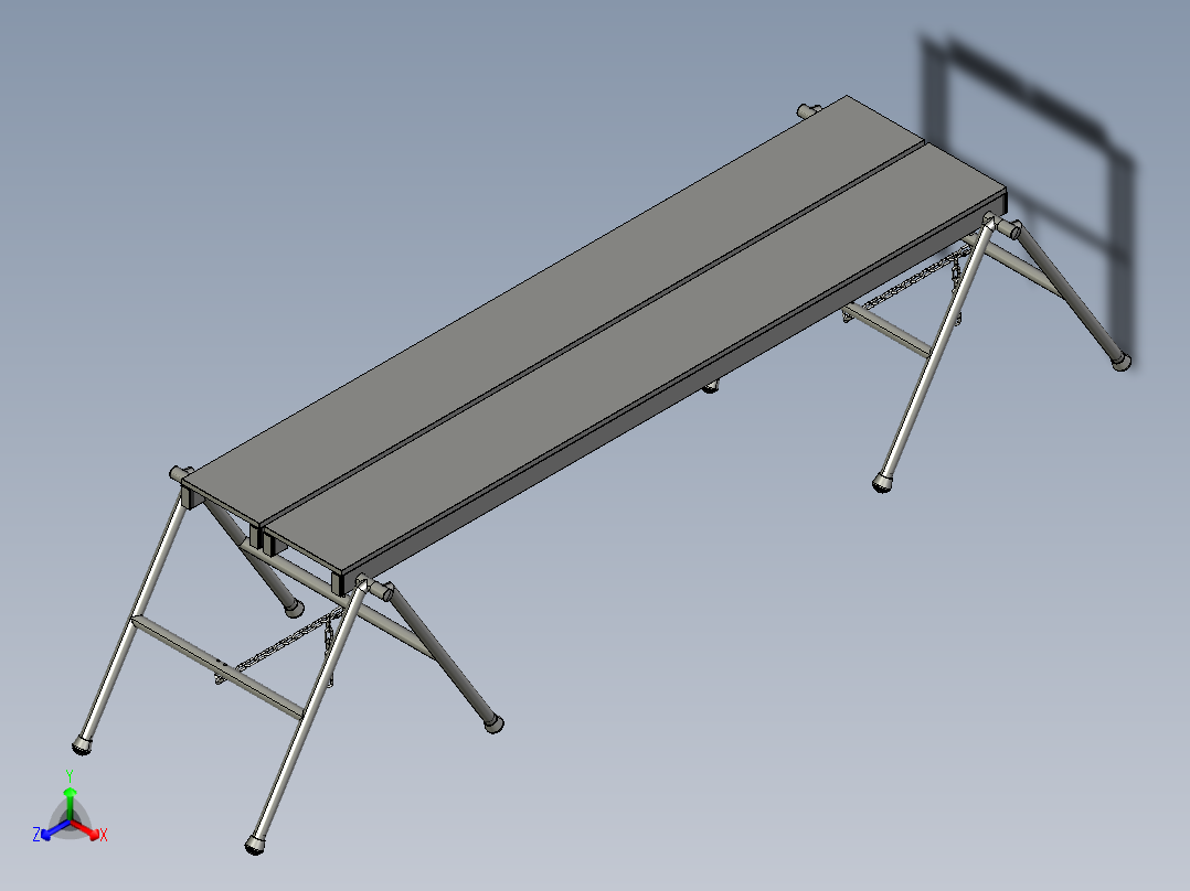 脚手架板正等轴测图