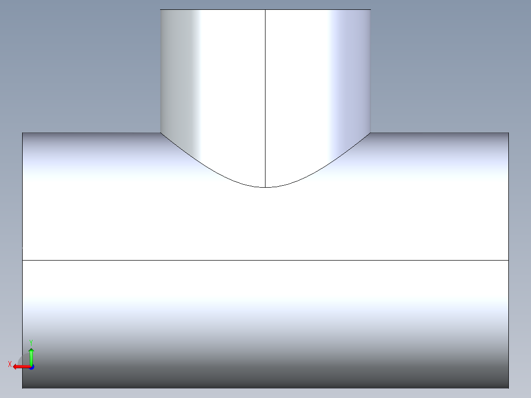 聚氯乙烯配件02-Sch80_ReducingTee_SxSxS_801-168_1.25in x 1in后视图