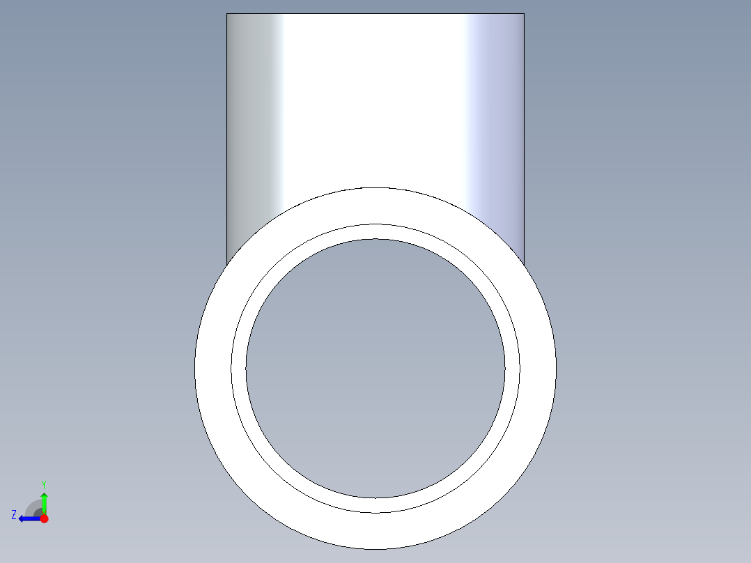 聚氯乙烯配件02-Sch80_ReducingTee_SxSxS_801-168_1.25in x 1in右视图