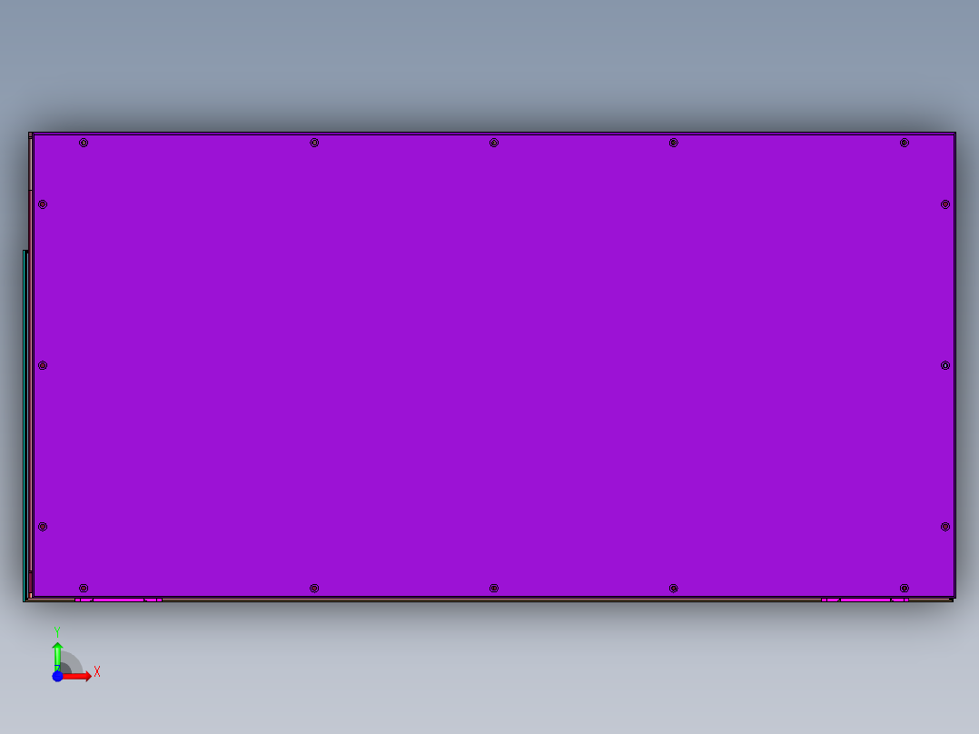 双位置探针针床前视图