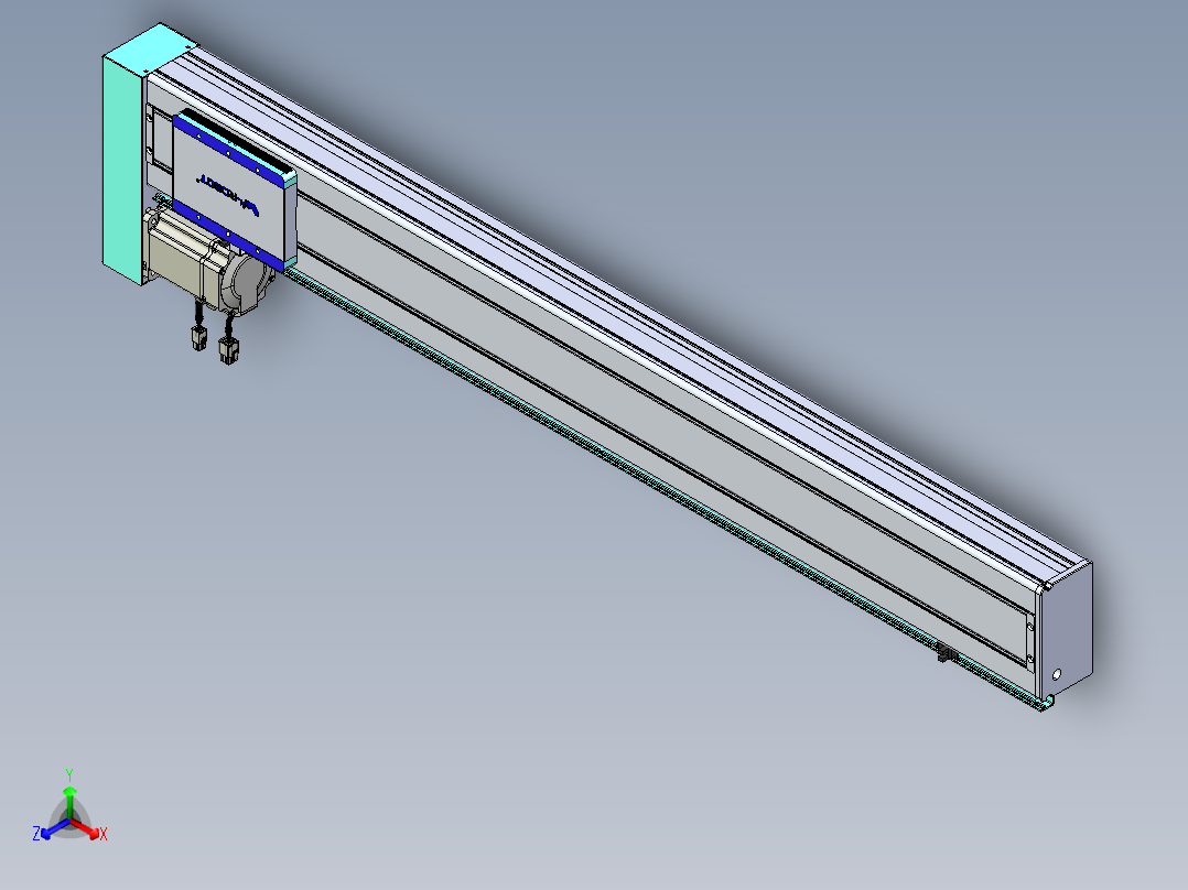 威洛博VC丝杆传动-无尘环境VC14-Lxx-C-S1000-BL-ZP75-C3正等轴测图