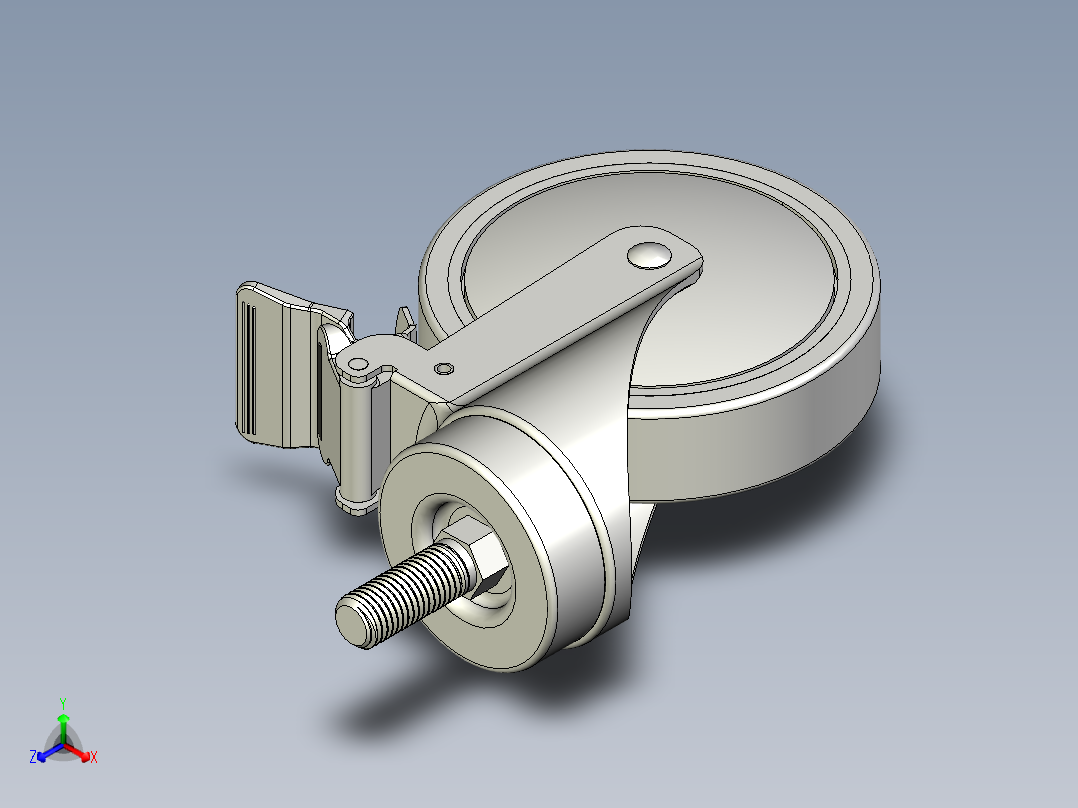 橡膠輪、導電輪(1500N)5537-3D多系列多零件图纸模型正等轴测图