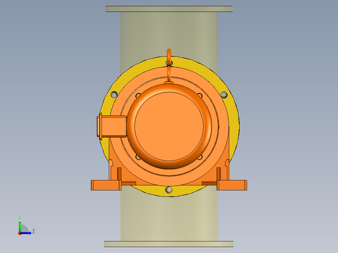 绞龙 螺旋输送机三维图==673951==300左视图