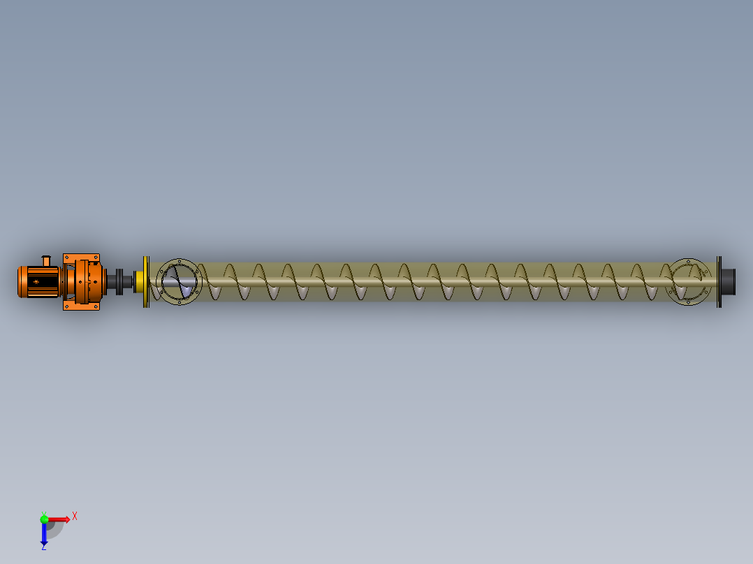 绞龙 螺旋输送机三维图==673951==300俯视图