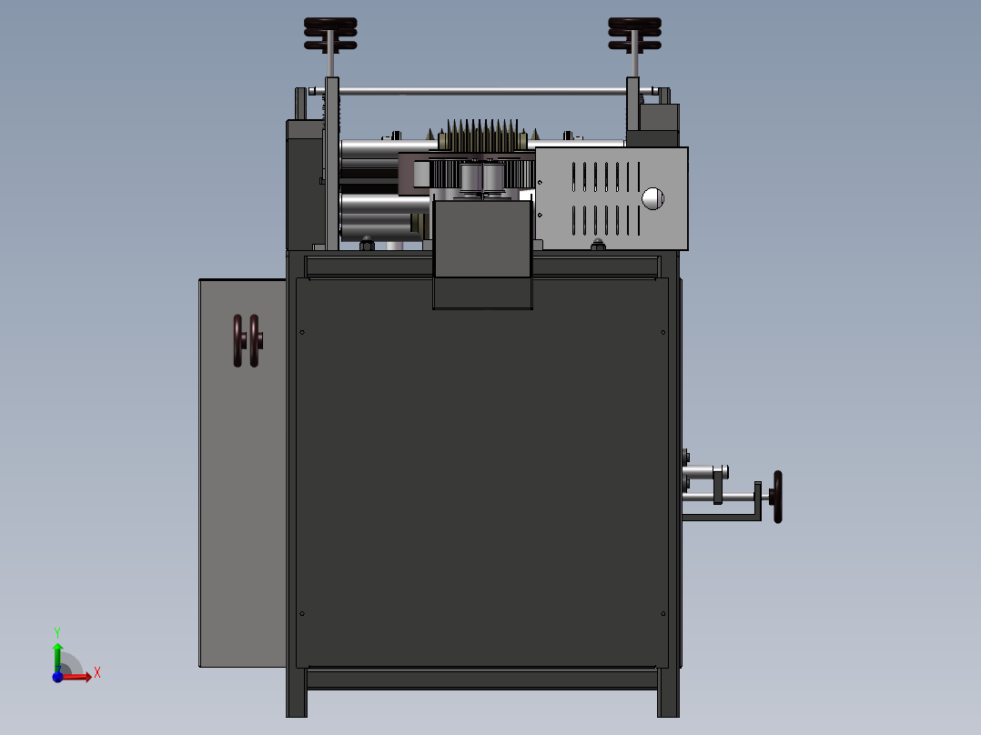 一次性帽子生产设备sw18前视图
