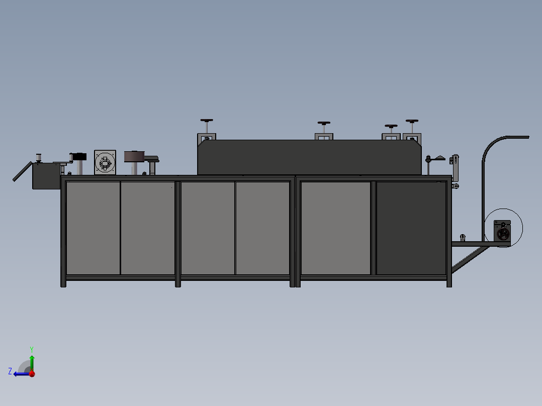 一次性帽子生产设备sw18右视图