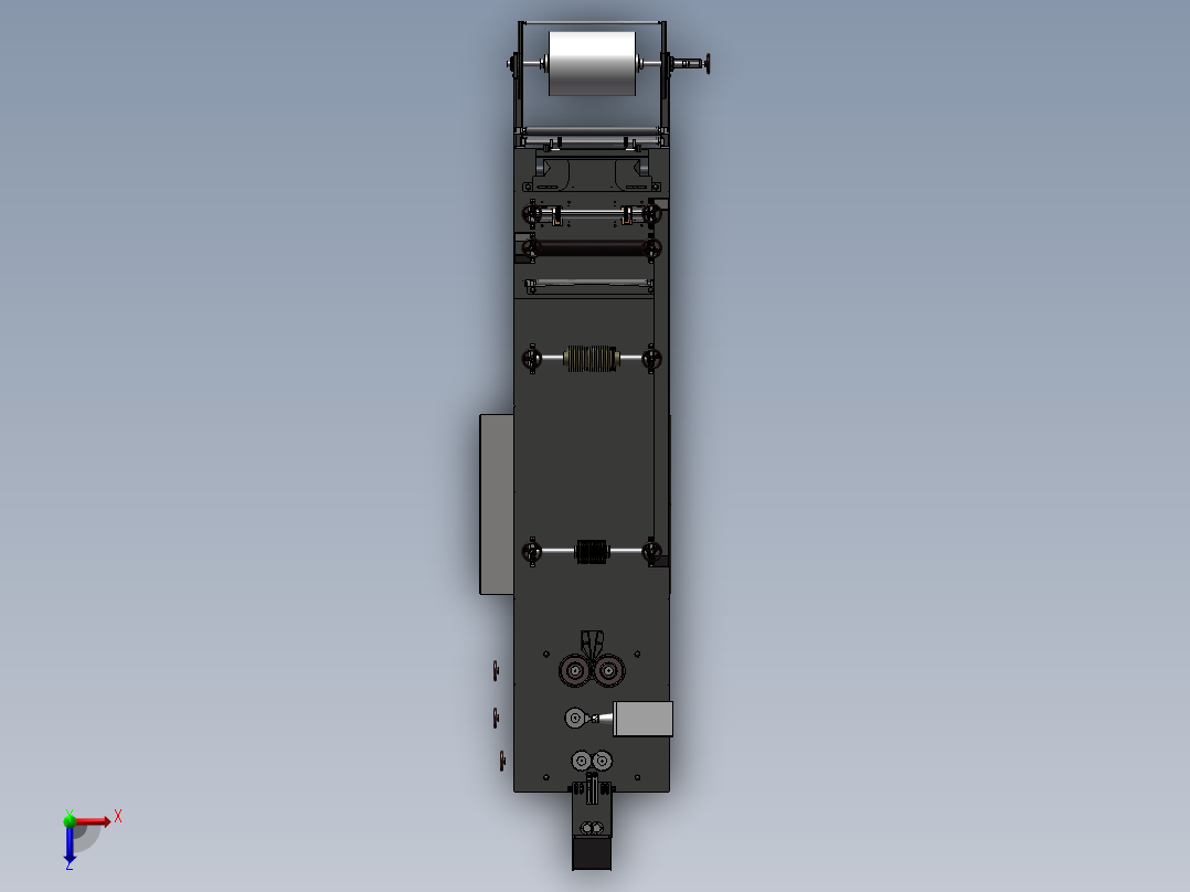 一次性帽子生产设备sw18俯视图