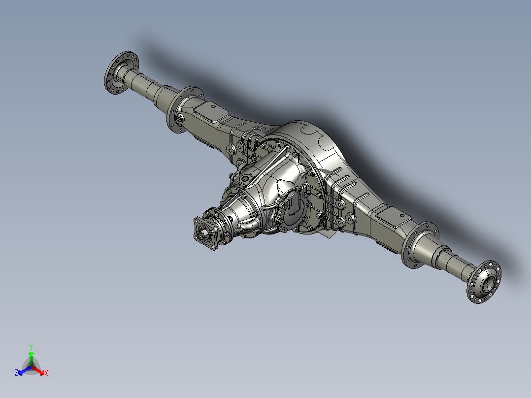 CA10B<span style='color: red'>解放</span><span style='color: red'>汽车</span>后桥3D图纸 3D模型 机械设计参考