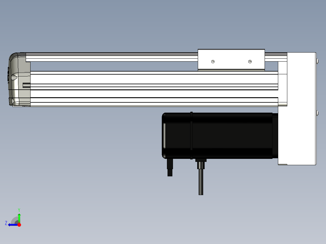 Toyo东佑达直线模组-ETH13-200-BM-400W+煞車右视图