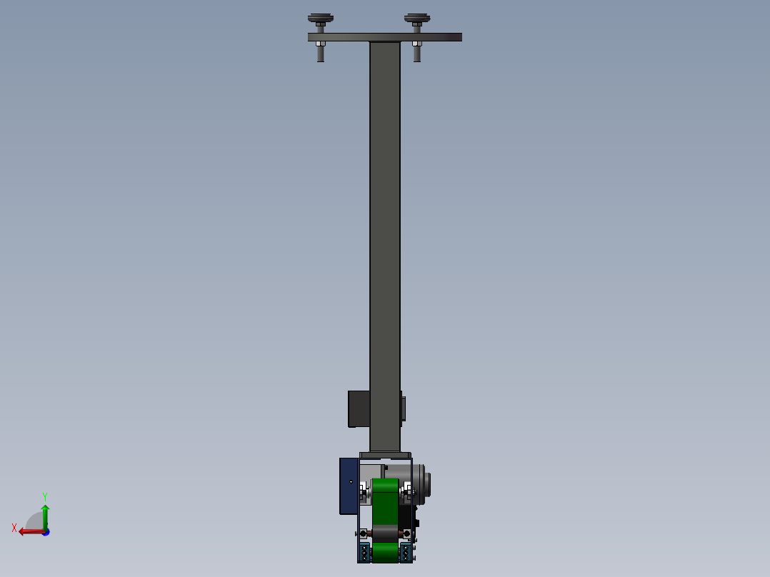 输送带组件后视图