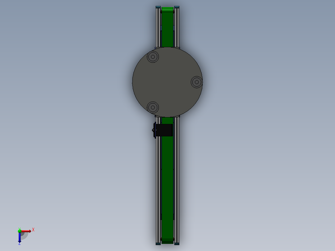 输送带组件俯视图
