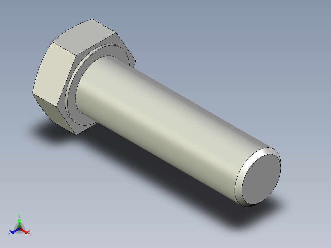 螺钉-DIN_931-M24x3x85_36.stp正等轴测图