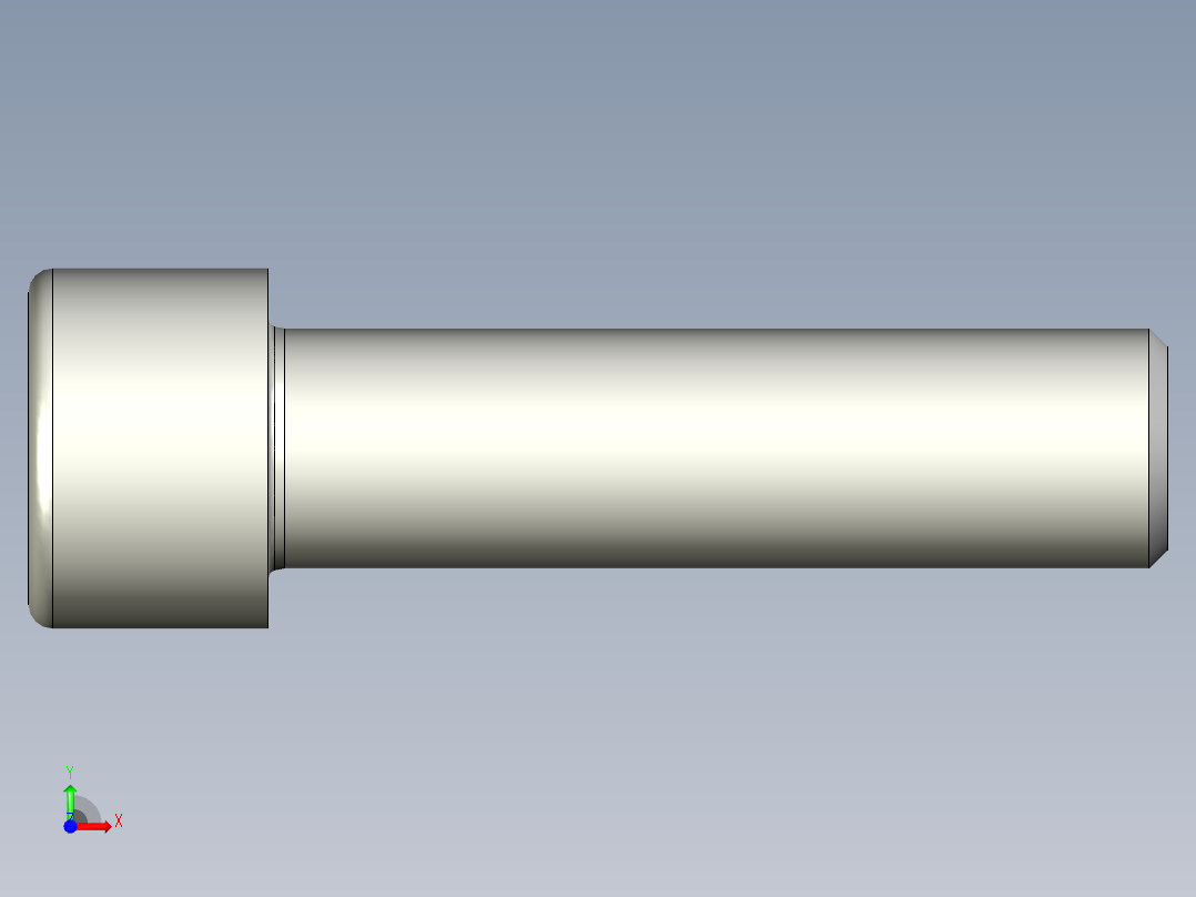 螺钉-DIN_912-M16x60.stp前视图
