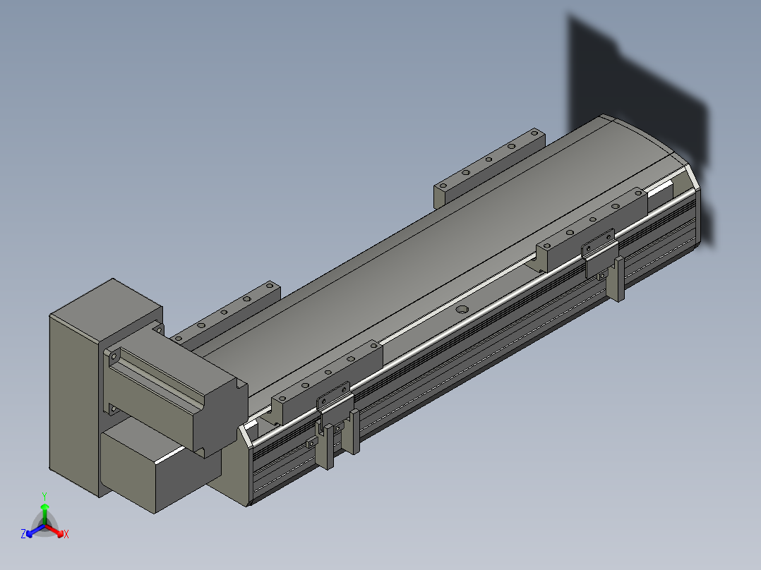 直线模组WG-LHB12-S250-LU设计图纸