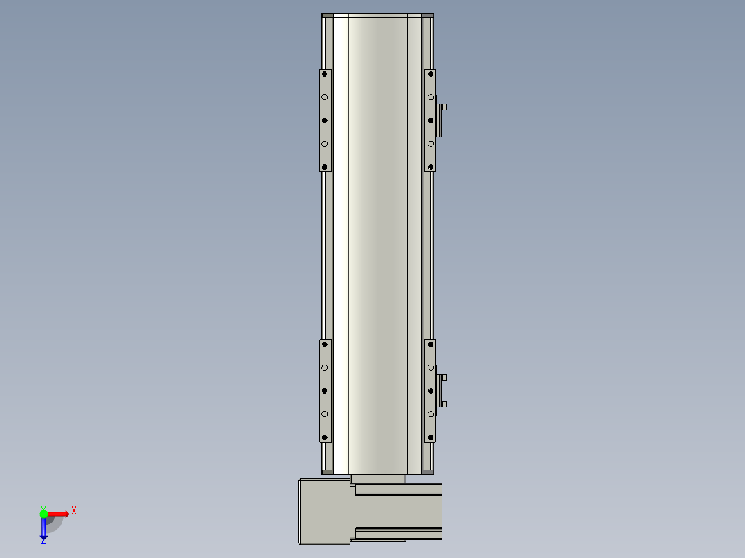 直线模组WG-LHB12-S250-LU设计图纸俯视图