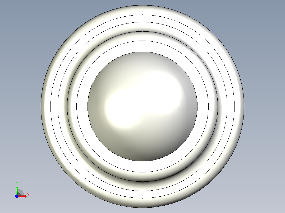 萬向滾珠43-3D多系列多零件图纸模型前视图