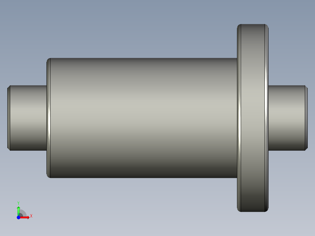 山云日尚SYS滚珠丝杠SFI2510.stp前视图