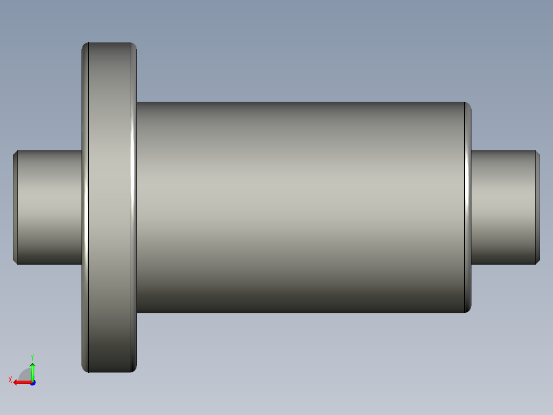 山云日尚SYS滚珠丝杠SFI2510.stp后视图